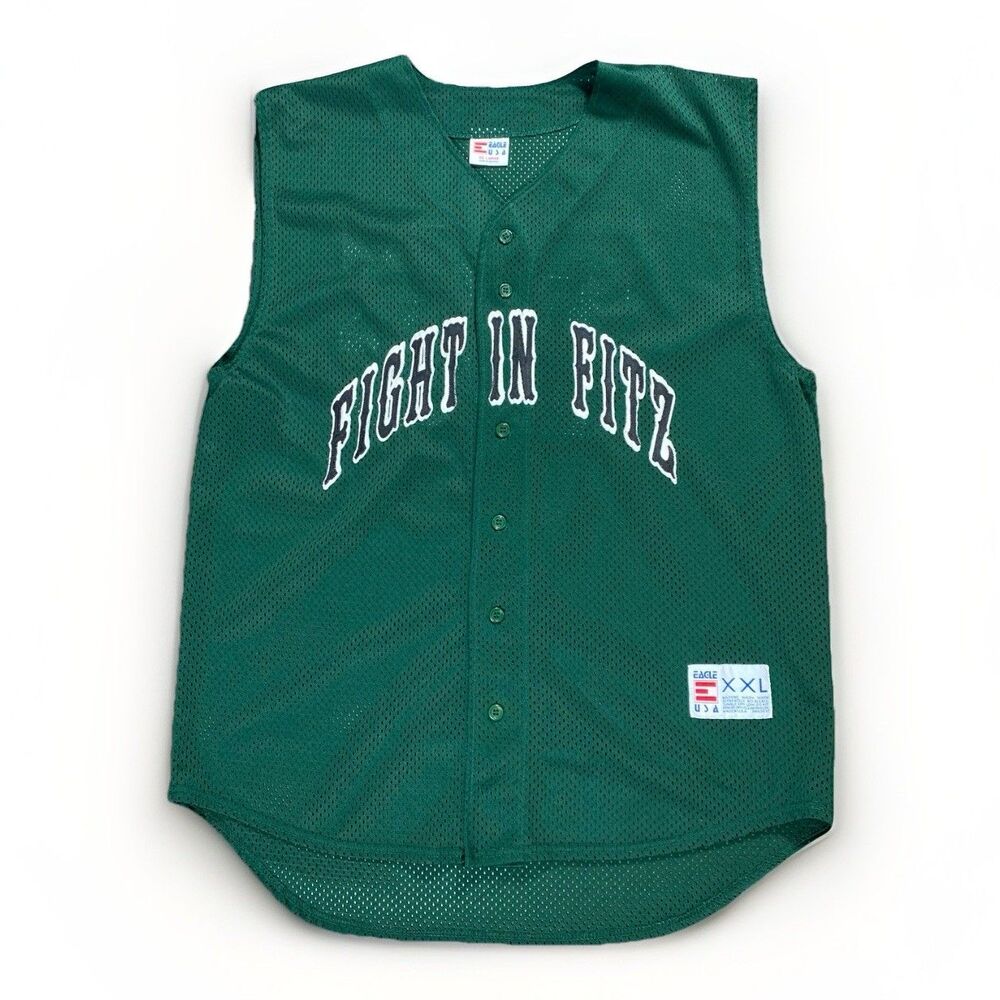 Eagle USA Fight In Fitz Green Sleeveless #55 Jersey Men’s XXL
